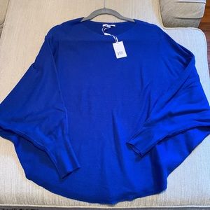NWT Blue Dolman Sleeve Sweater